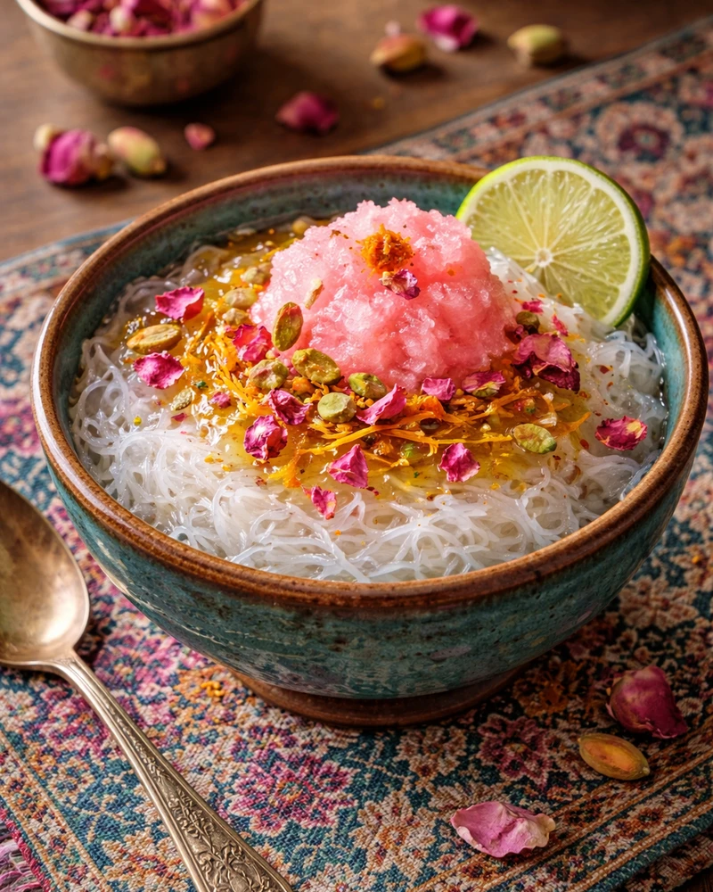 آموزش تهیه فالوده شیرازی