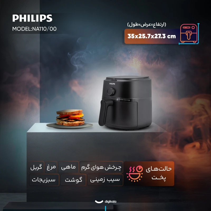 سرخ کن بدون روغن فیلیپس مدل NA11000